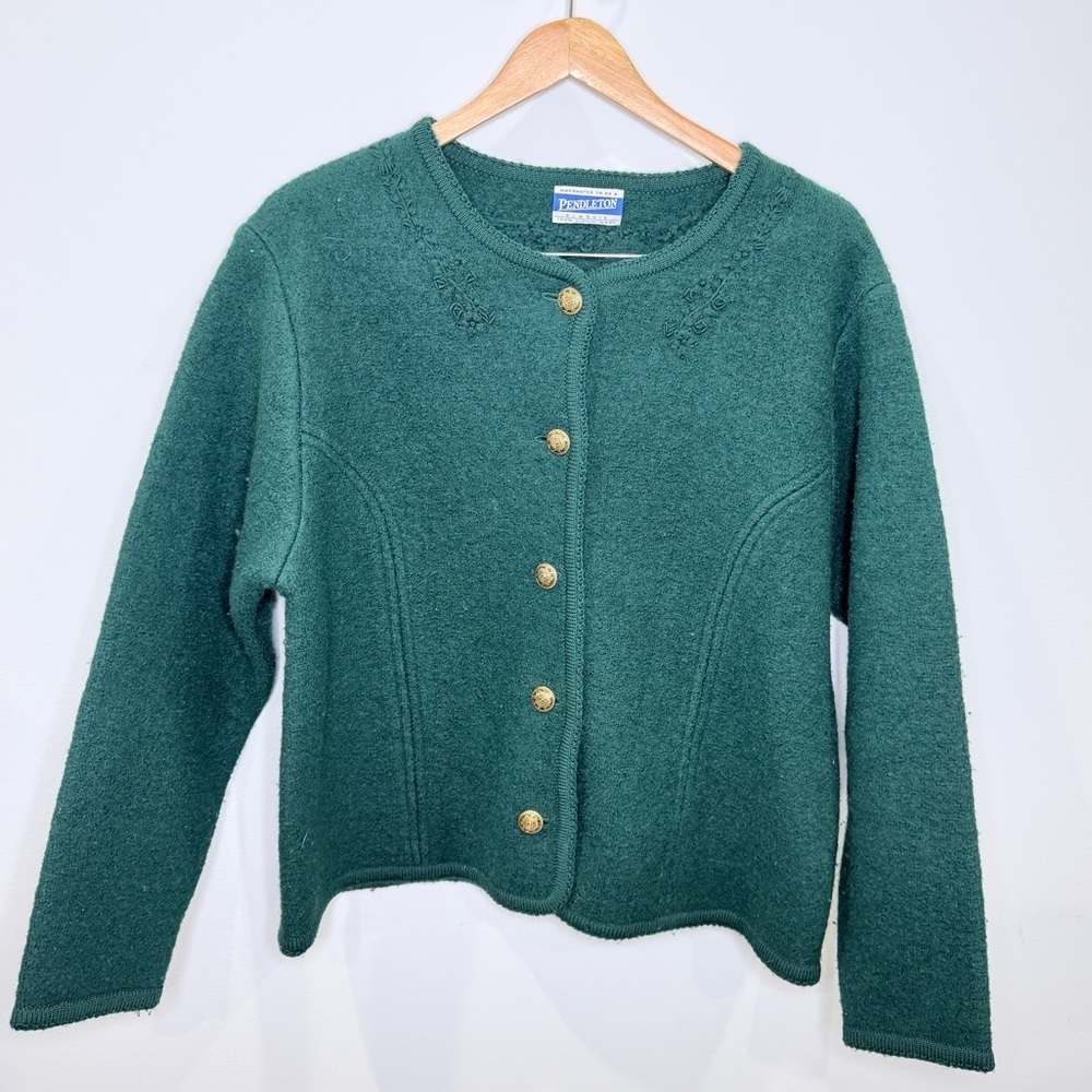Pendleton Wool Long Sleeve Button Up Cardigan